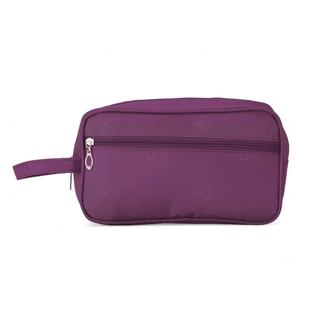 Nécessaire em Poliéster Personalizada Roxo