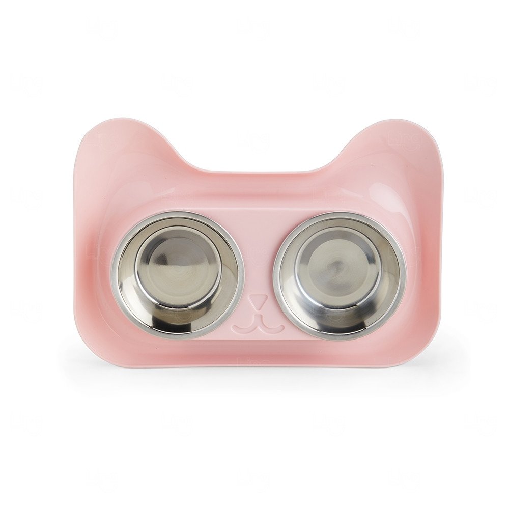 Tigela Dupla de Inox para Pets Personalizada 
