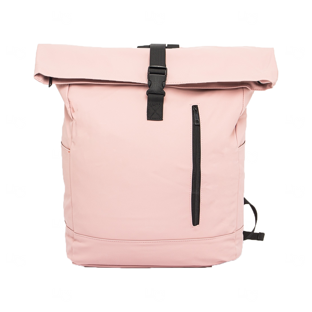 Mochila Couro Sintético 45L Impermeável Personalizada Rosa