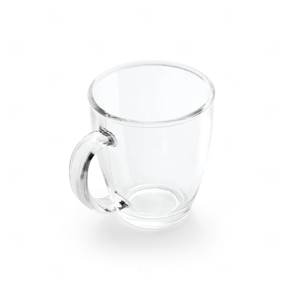 Caneca de Vidro para Cappuccino 390ml Personalizada 
