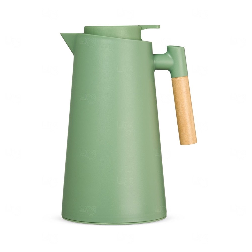 Garrafa Térmica Retrô 1 Litro Personalizada Verde Musgo