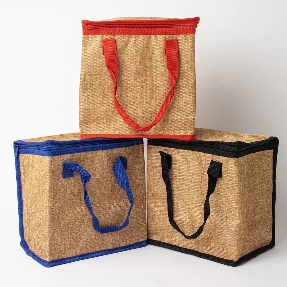 Bolsa Térmica Ecológica em Linho 10 Litros Personalizada 
