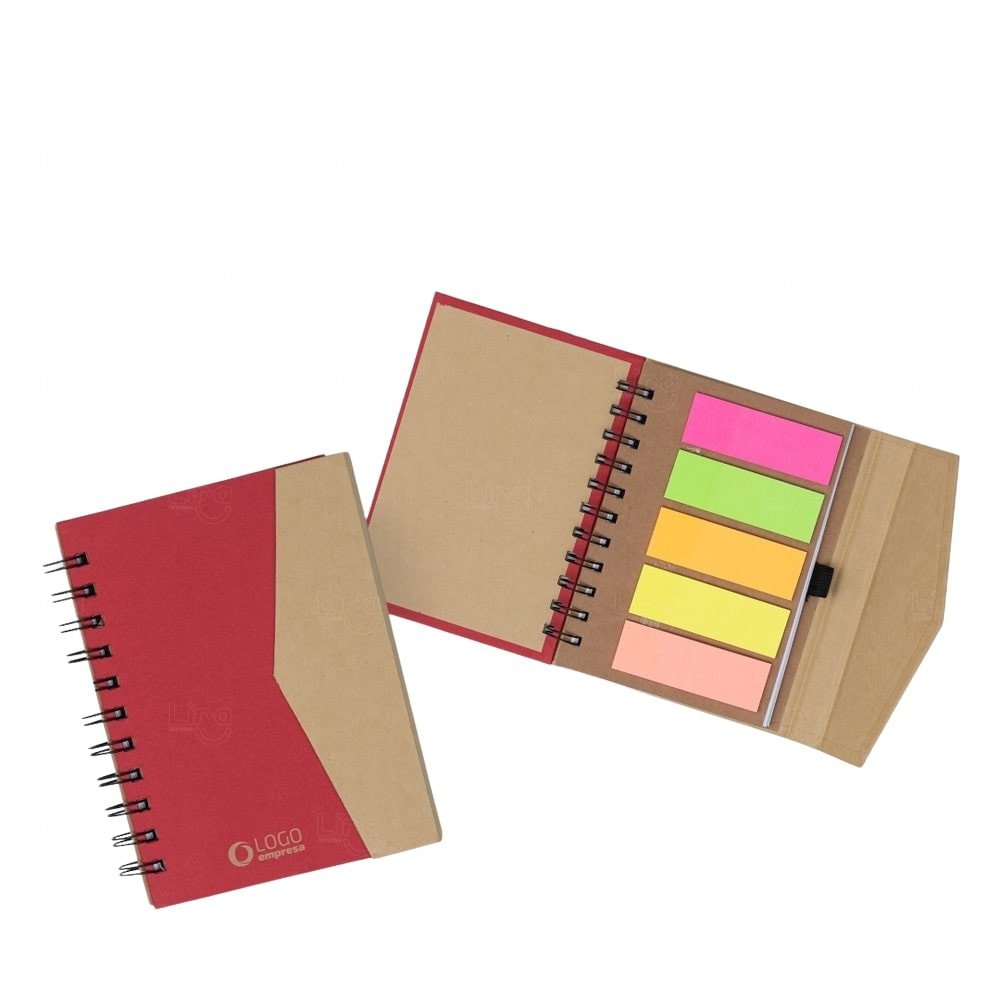 Caderneta Ecológica Autoadesivos Personalizada - 16,3 x 13,5 cm 