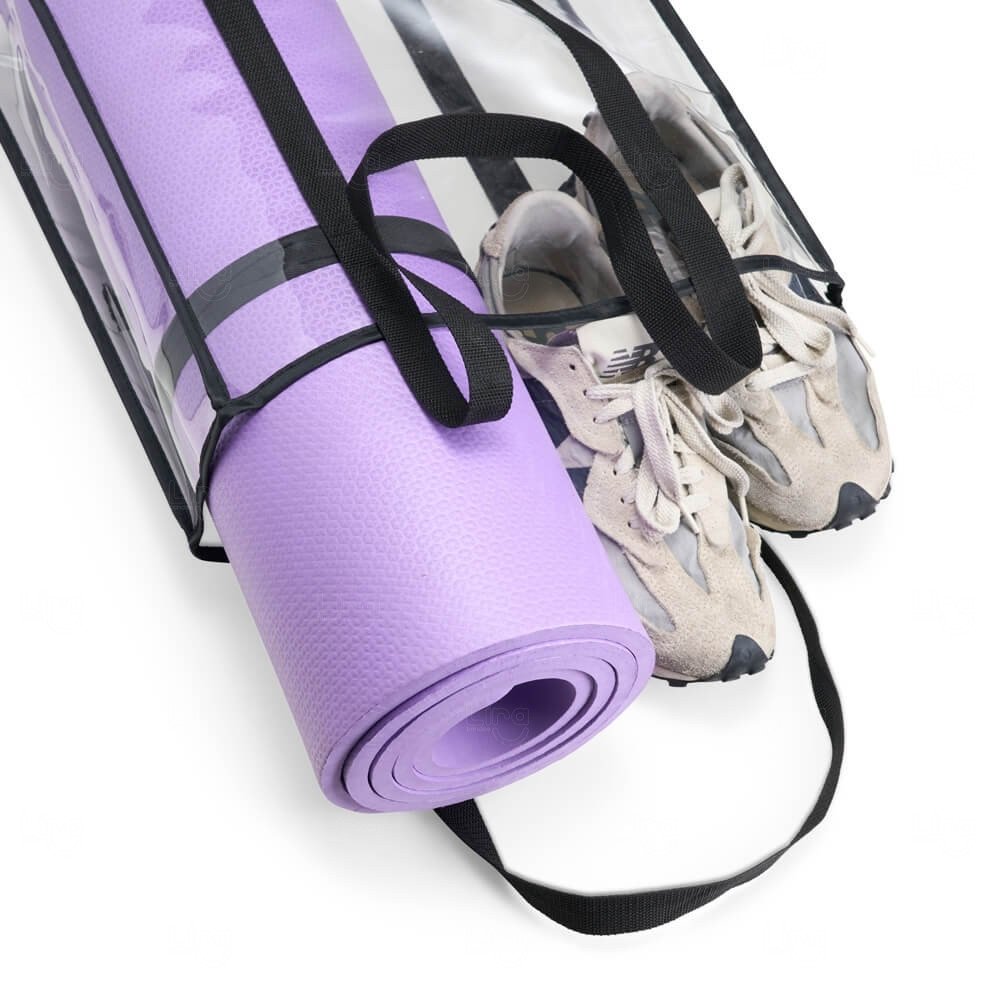 Sacola Transparente em PVC Personalizada - 40 x 36,3 cm 