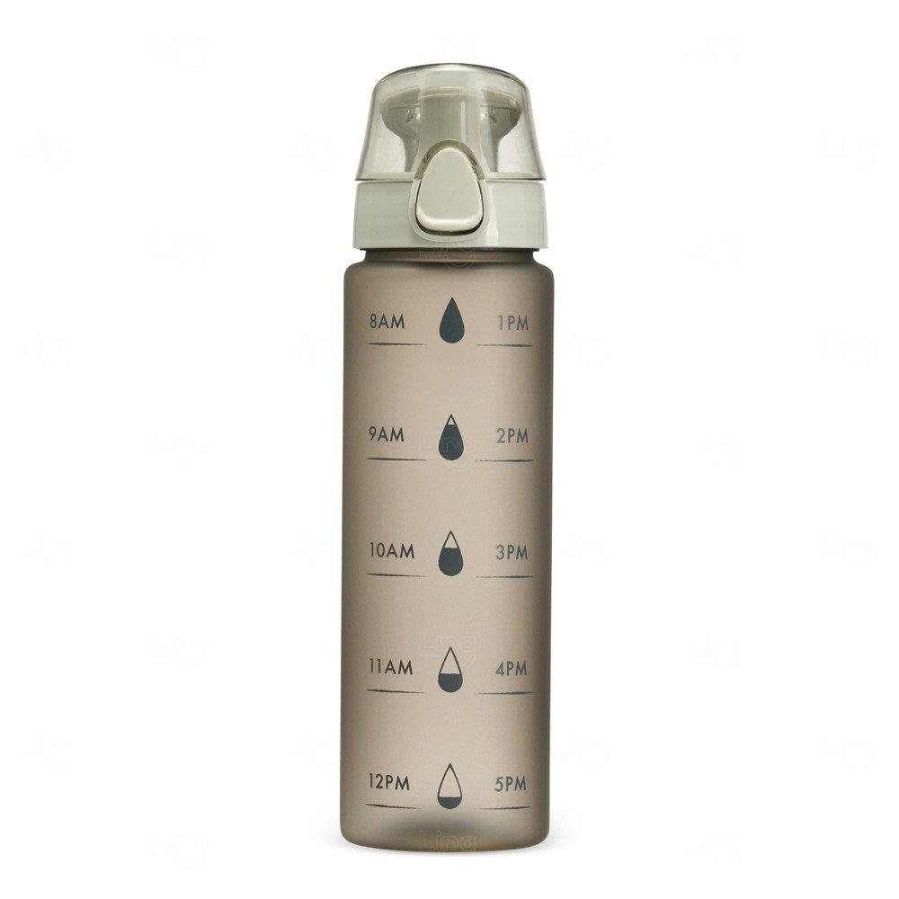 Squeeze Plástico 700ml com Marcador de Horário Personalizado 