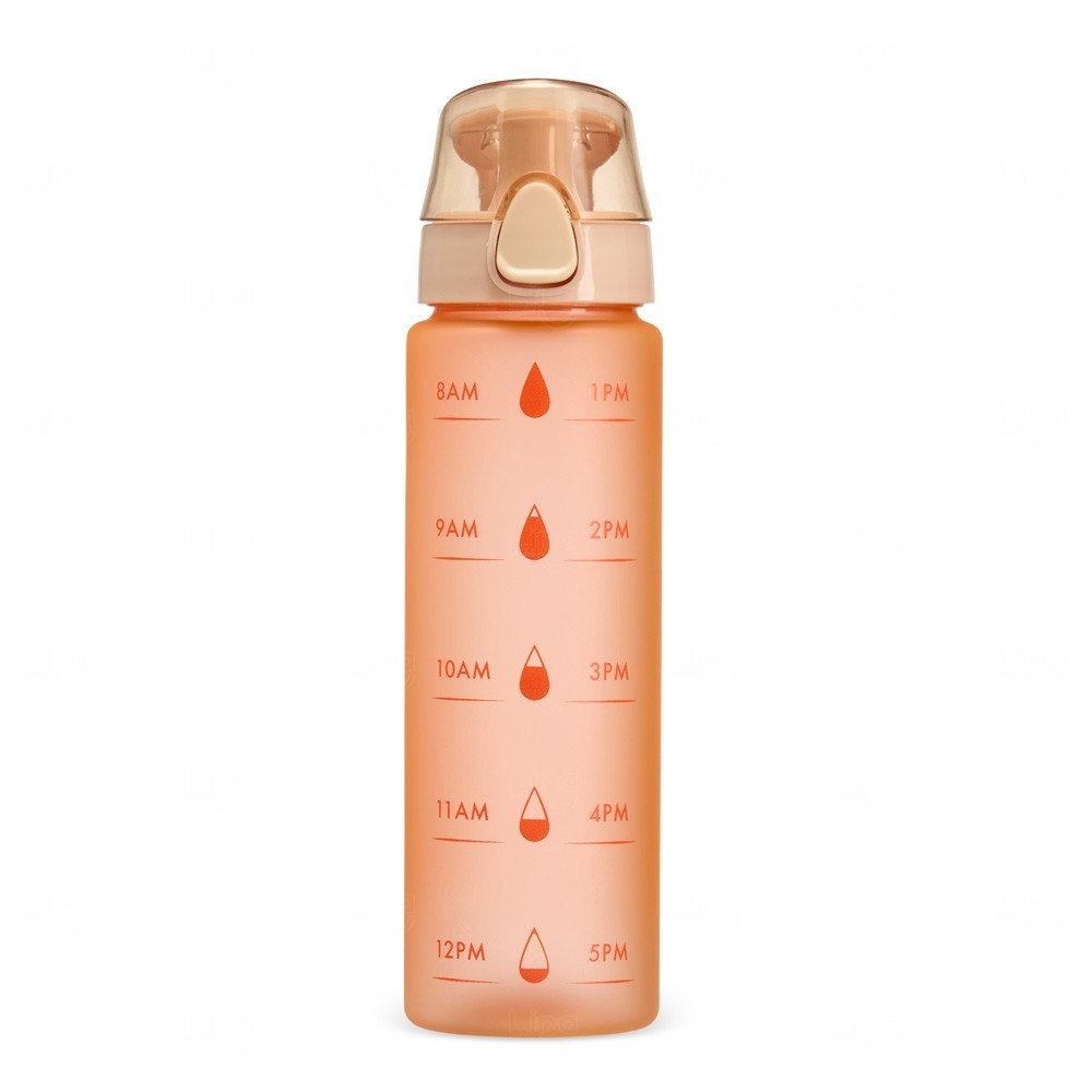 Squeeze Plástico 700ml com Marcador de Horário Personalizado 