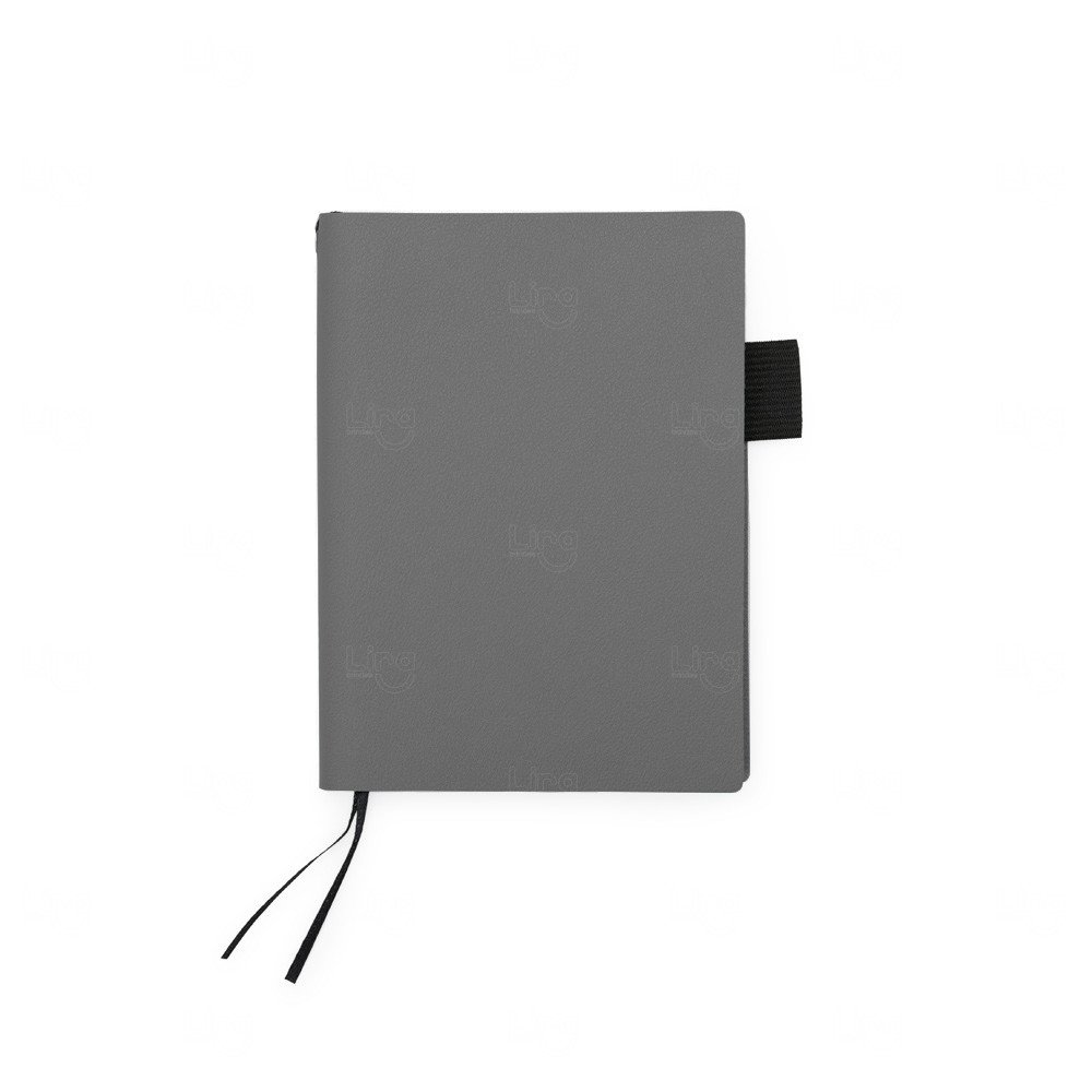 Caderneta A6 em Couro Sintético Personalizada - 14,7 x 10,9 cm 