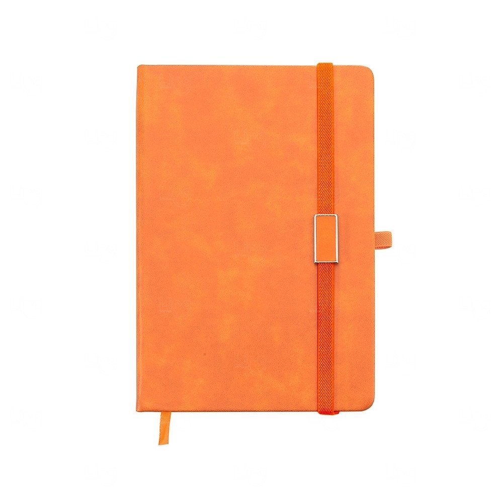 Moleskine Emborrachado Personalizado - 21,2 x 14,5 cm Laranja