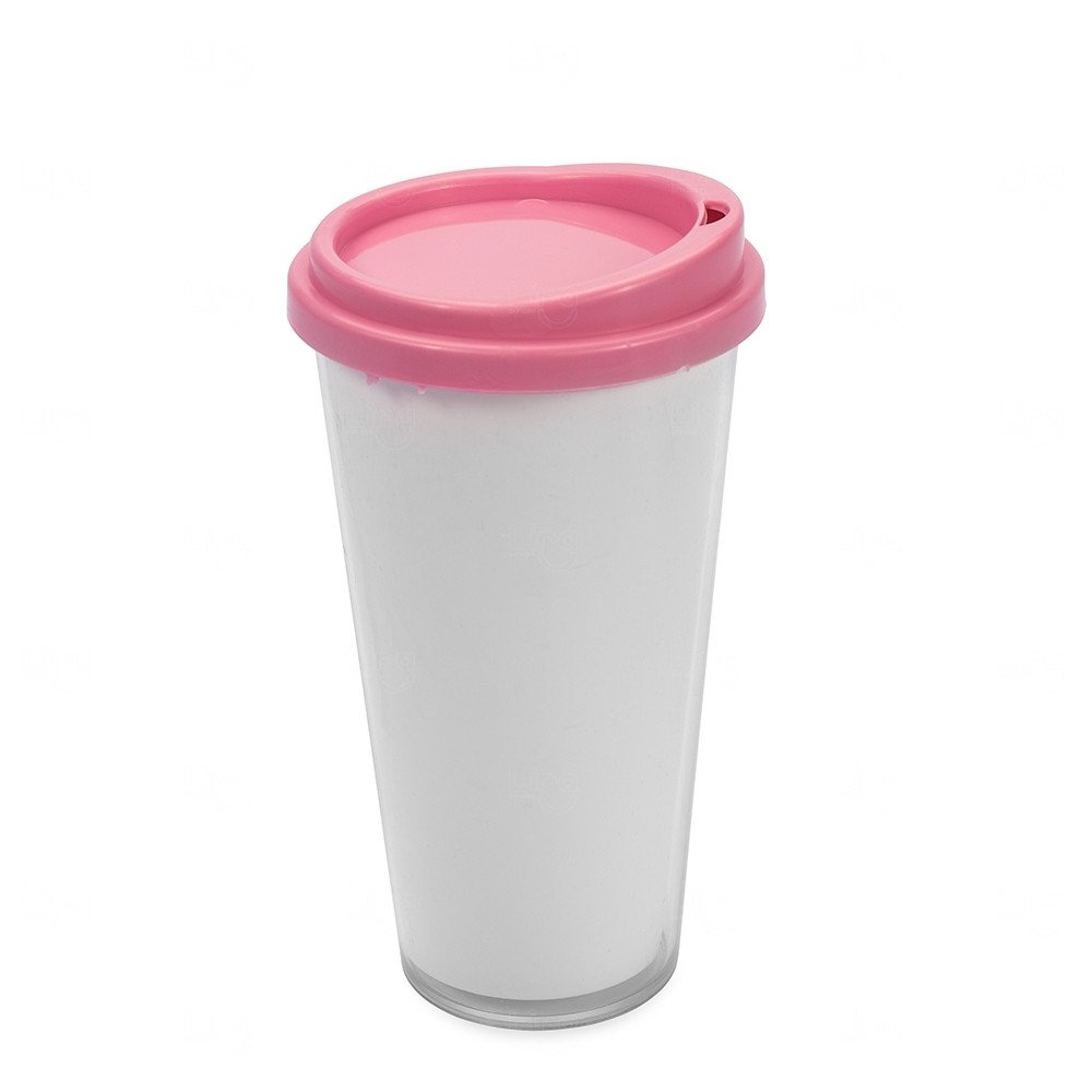 Copo Plástico Duplo Personalizado - 400ml 