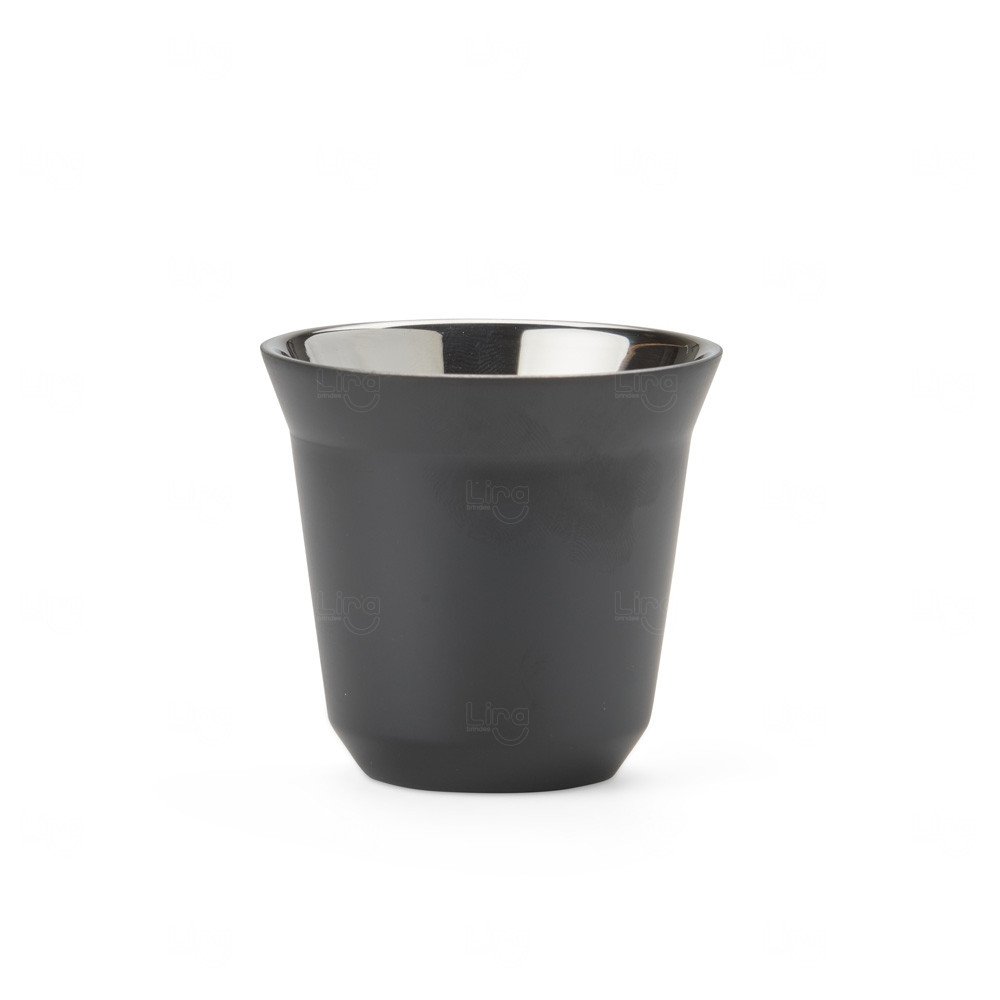 Copo Inox Parede Dupla Personalizado - 80ml 