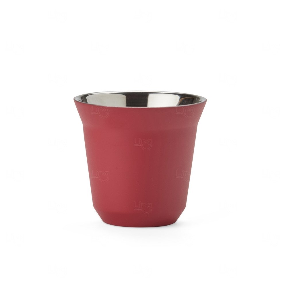 Copo Inox Parede Dupla Personalizado - 80ml 