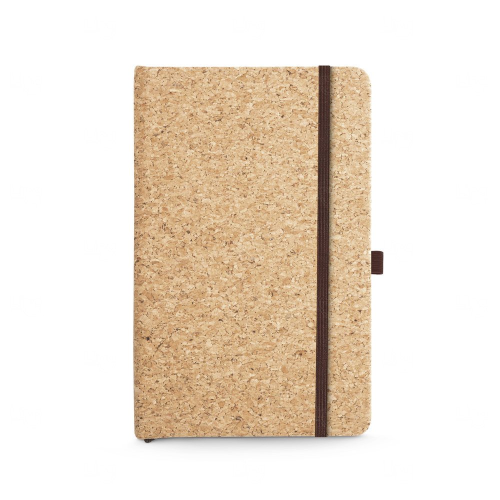 Caderno A5 de capa dura em cortiça com folhas lisas Personalizado 
