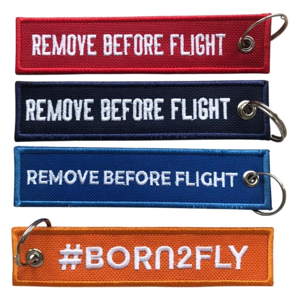 Chaveiro Remove Before Flight - Argola - Corte Reto 