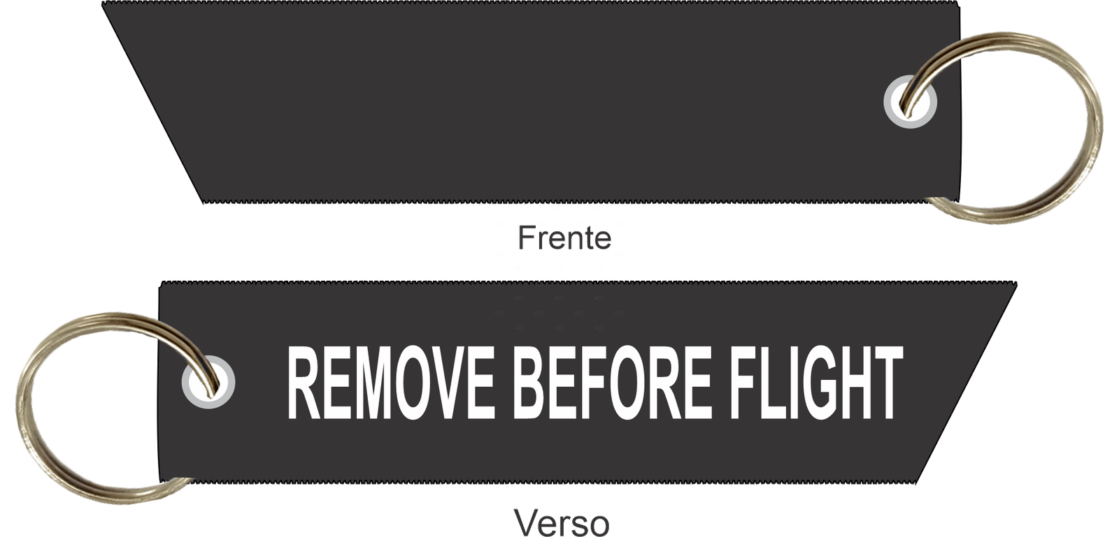Chaveiro Remove Before Flight  - Argola - Corte Diagonal 