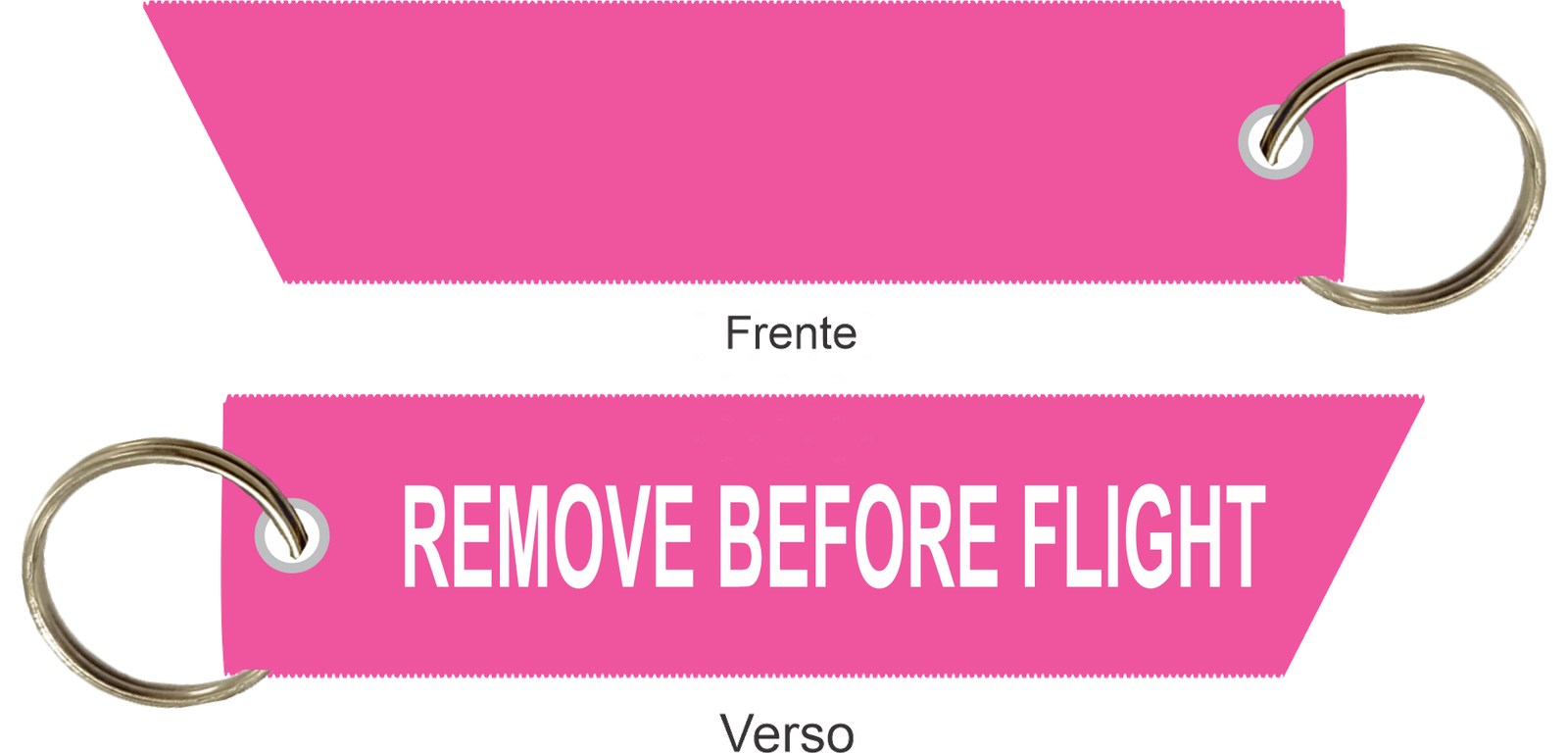 Chaveiro Remove Before Flight  - Argola - Corte Diagonal 