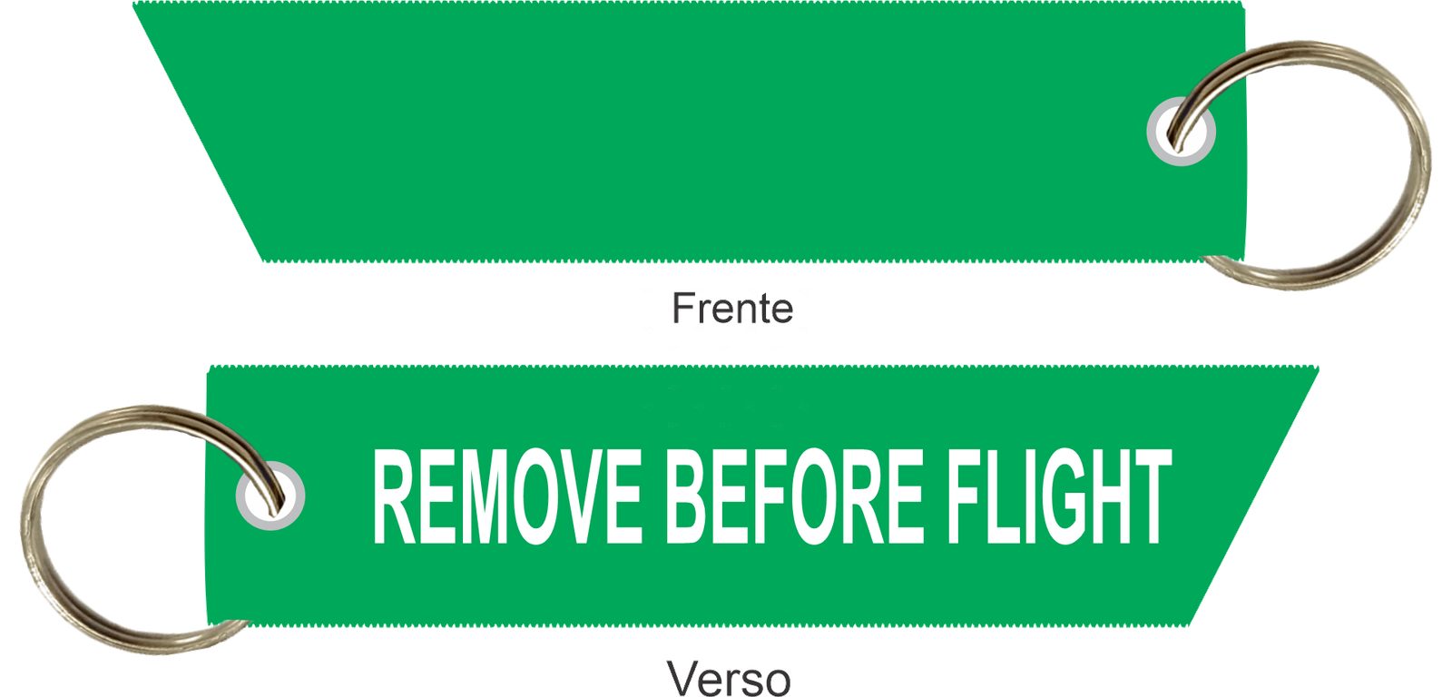 Chaveiro Remove Before Flight  - Argola - Corte Diagonal 